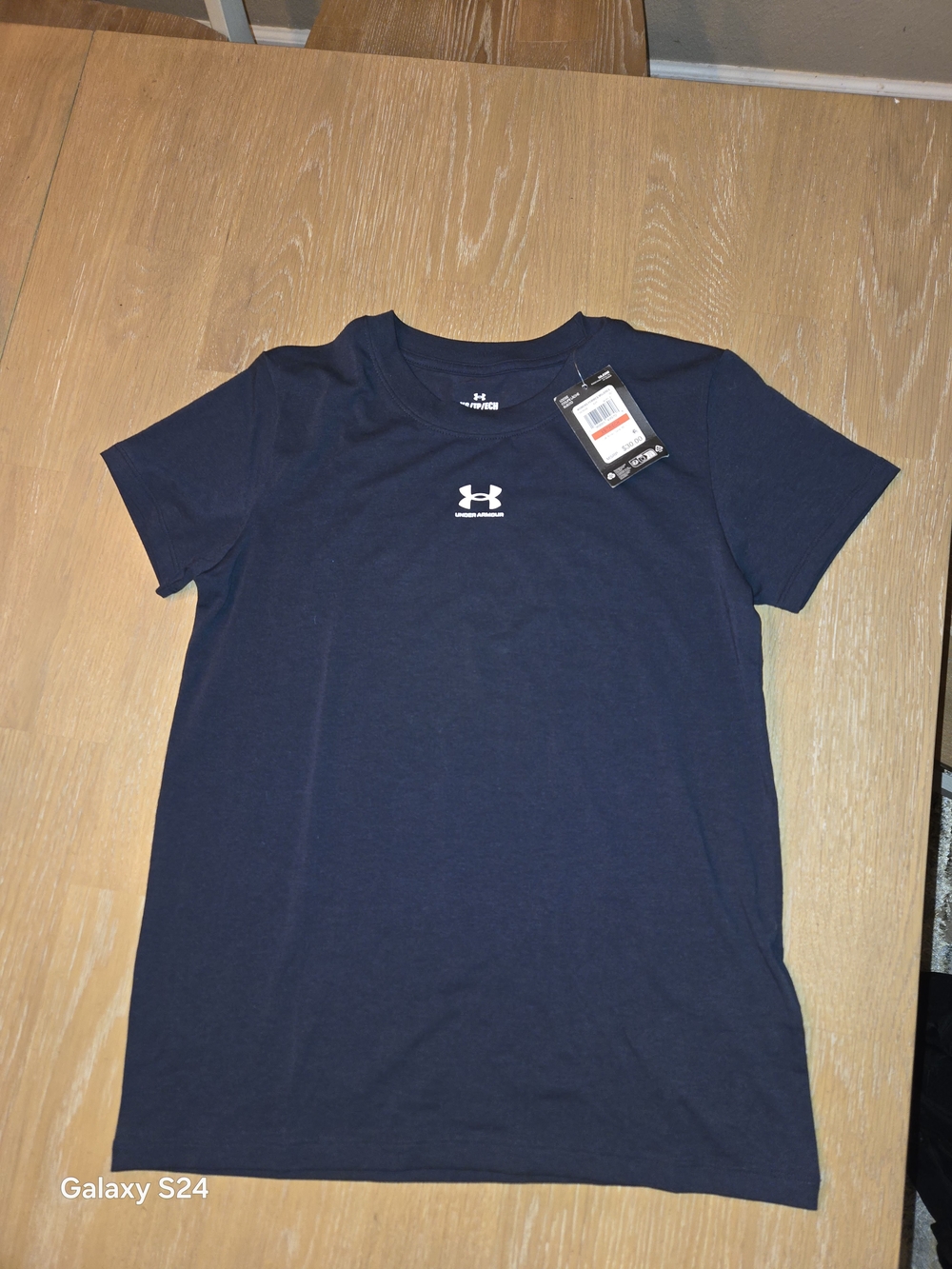 Under Armour Women's Black Rival Core Loose Logo Tee Sz XS New